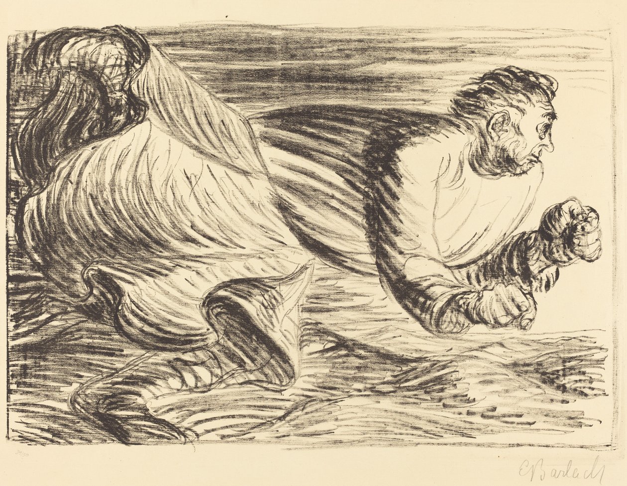 Öfkeli Barbar, c. 19161917. by Ernst Barlach