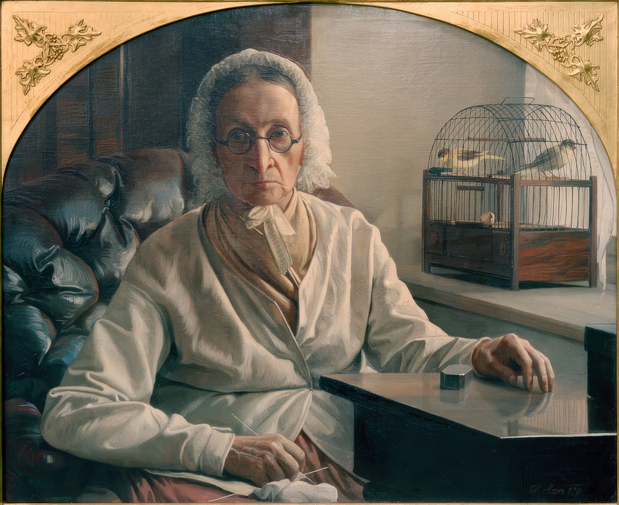 Sanatçının annesinin portresi by Ernst Christian Moser