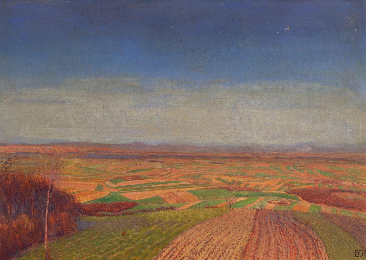 Marchfeld vom Bisamberg by Ernst Eck