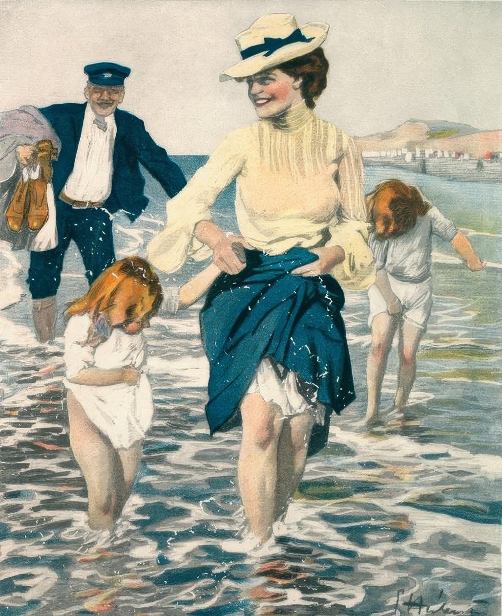Ama anne, bizim gibi bacakların var! by Ernst Heilemann