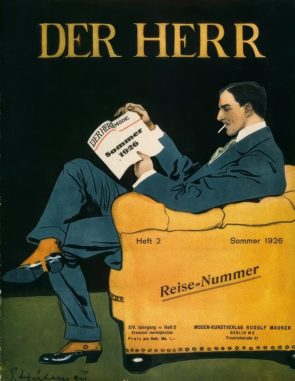 Beyefendi / moda yazı 1926 by Ernst Heilemann