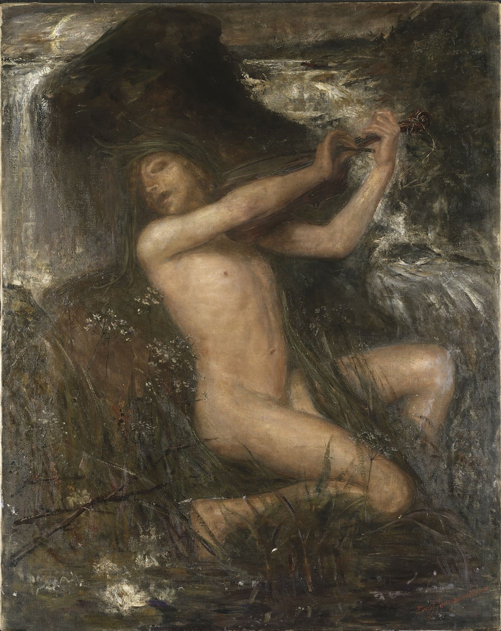 Boyun Näcken, 1882 by Ernst Josephson