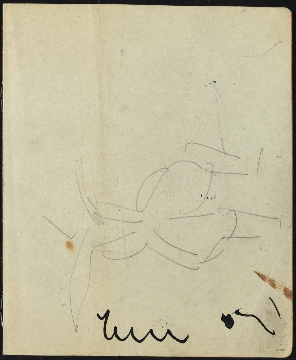 Eskiz Defterinden Dansçılar ve Göstericiler Sayfası, c. 1911. by Ernst Ludwig Kirchner