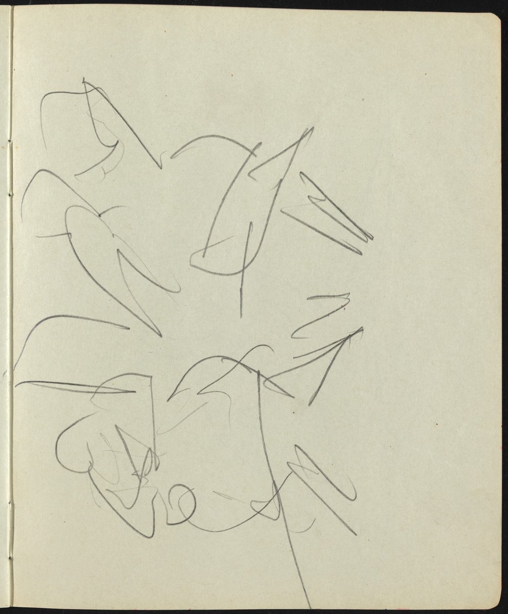 Eskiz Defterinden Dansçılar ve Göstericiler Sayfası, c. 1911. by Ernst Ludwig Kirchner
