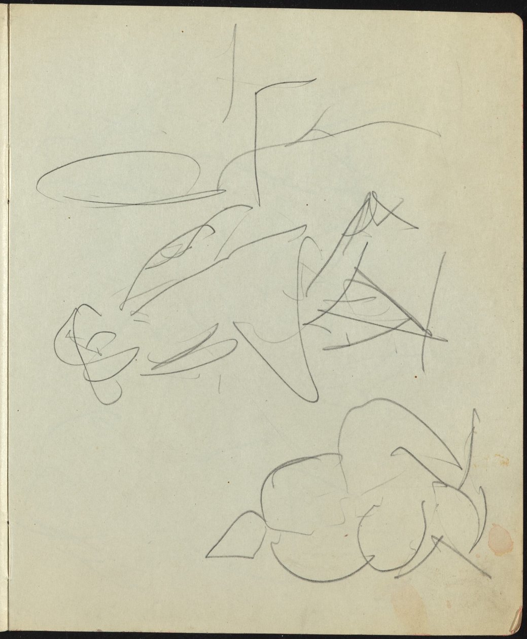 Eskiz Defterinden Dansçılar ve Göstericiler Sayfası, c. 1911. by Ernst Ludwig Kirchner
