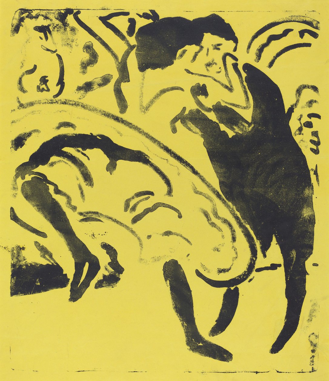 Dans Eden Çift, 1909. by Ernst Ludwig Kirchner