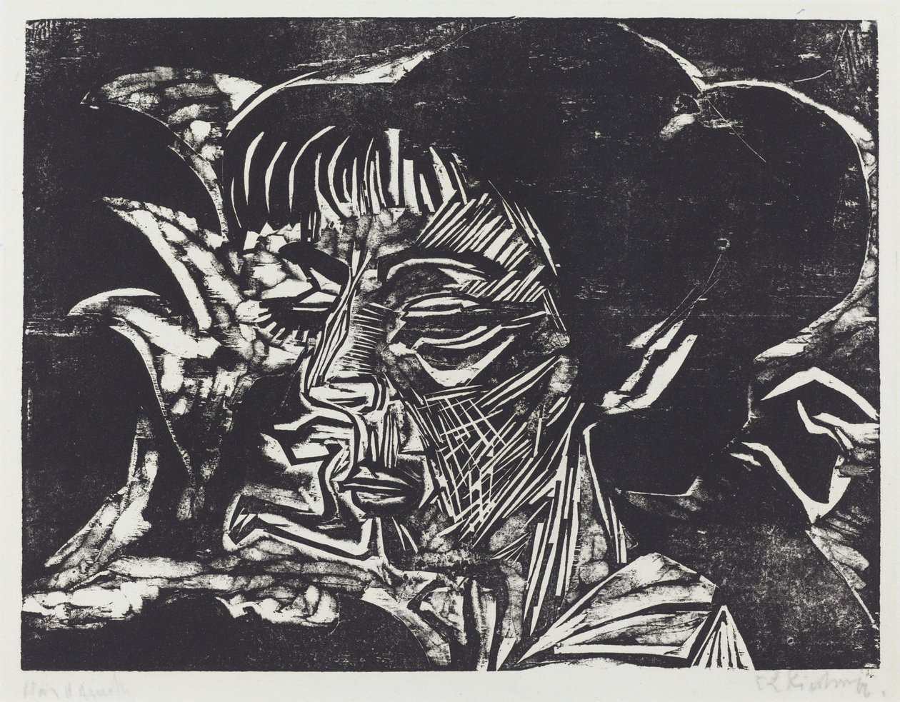 Fanny Wocke, 1916. by Ernst Ludwig Kirchner