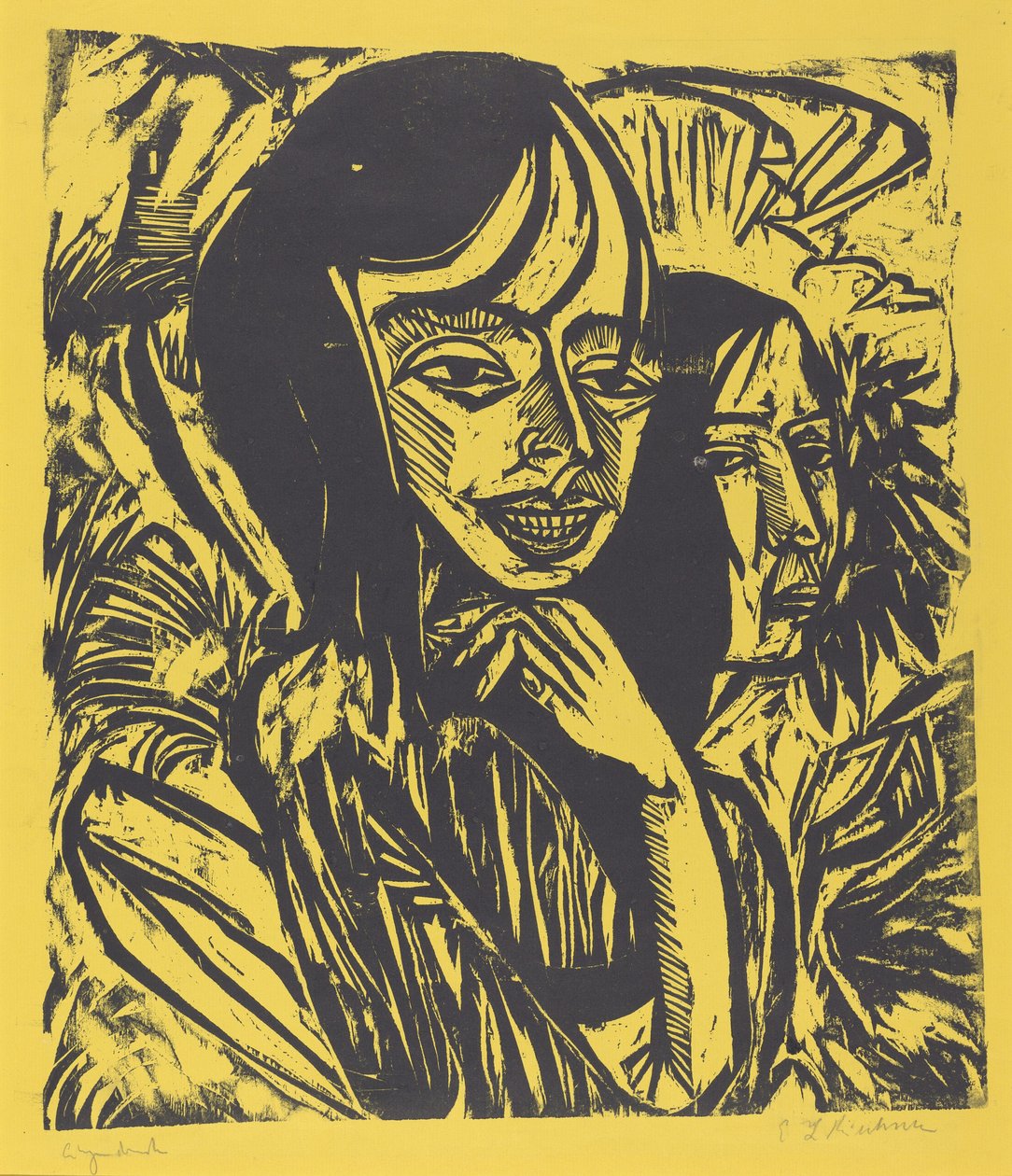 Fehmarn Kızları, 1913. by Ernst Ludwig Kirchner