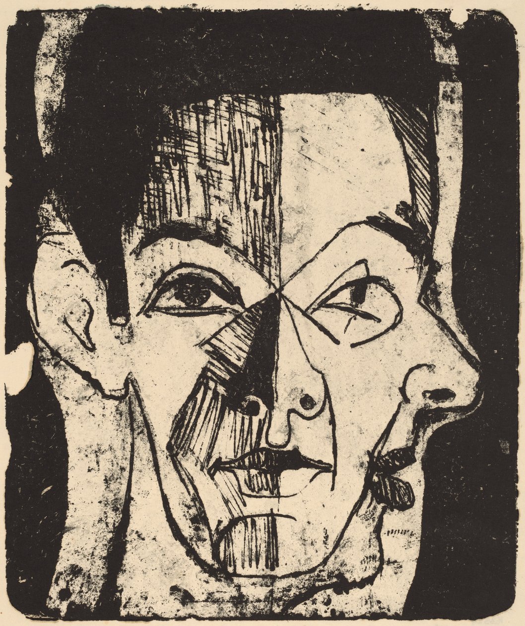 Baş Araştırması, 1926. by Ernst Ludwig Kirchner