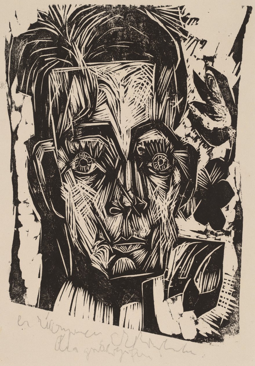 Robert Binswanger Öğrenci Başkanı, 1917-1918. by Ernst Ludwig Kirchner