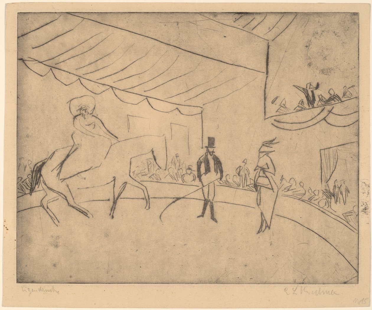 Hipodrom, 1910. by Ernst Ludwig Kirchner