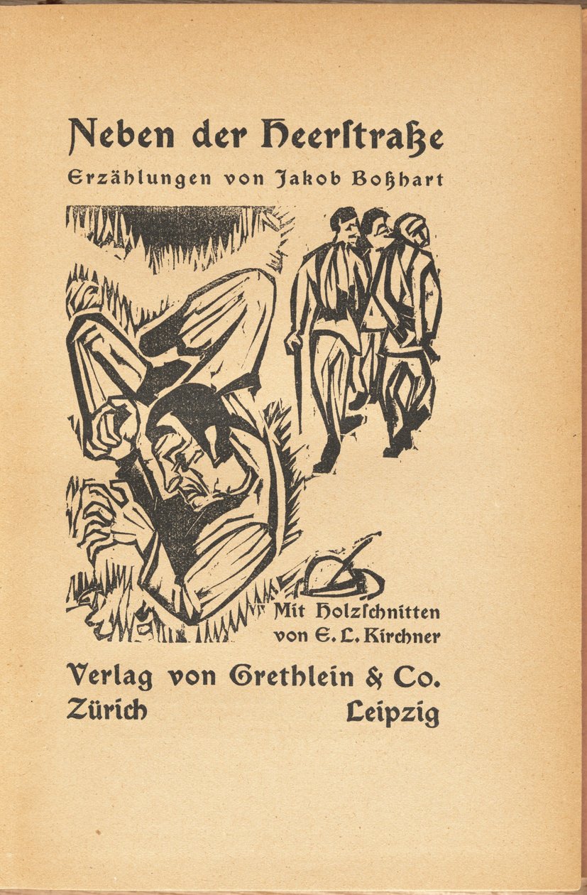Jacob Bashart: Neben der Hairstrasse Jacob Bashart: Ner Main Street, 12. by Ernst Ludwig Kirchner