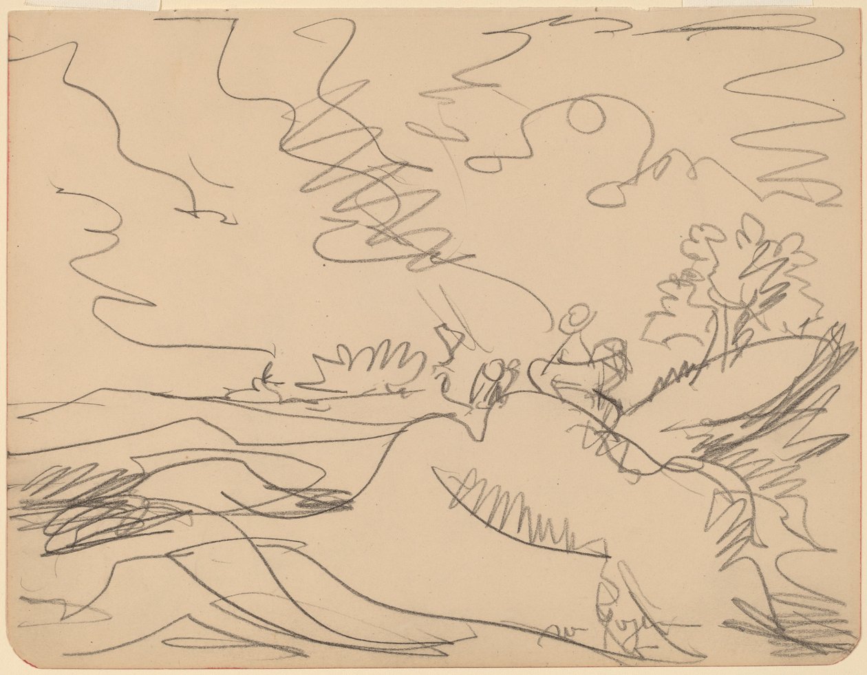 Taunus'ta manzara, 1916. by Ernst Ludwig Kirchner