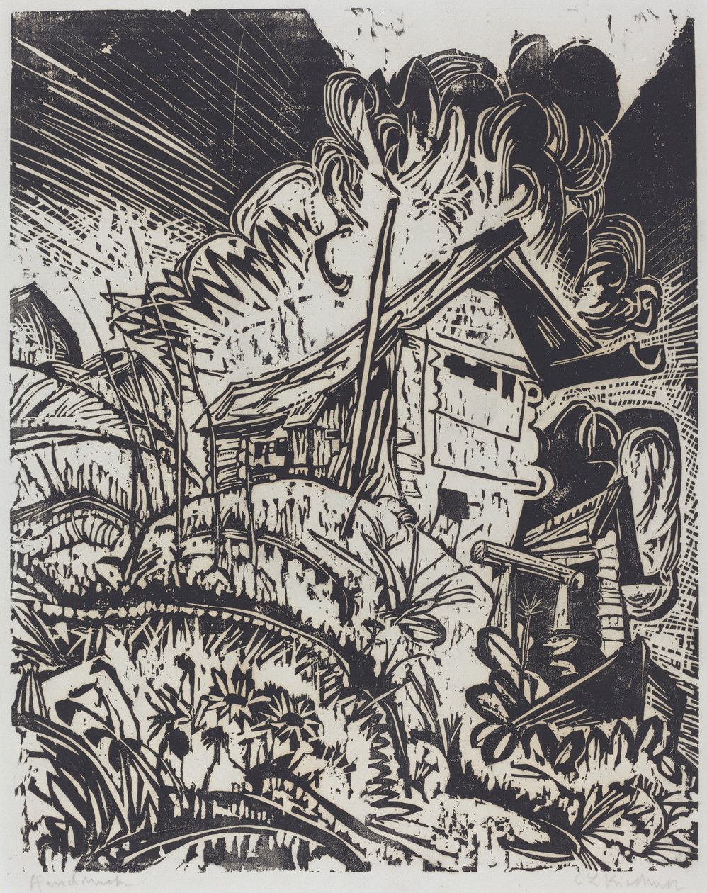 Dağ Evi, 1917. by Ernst Ludwig Kirchner