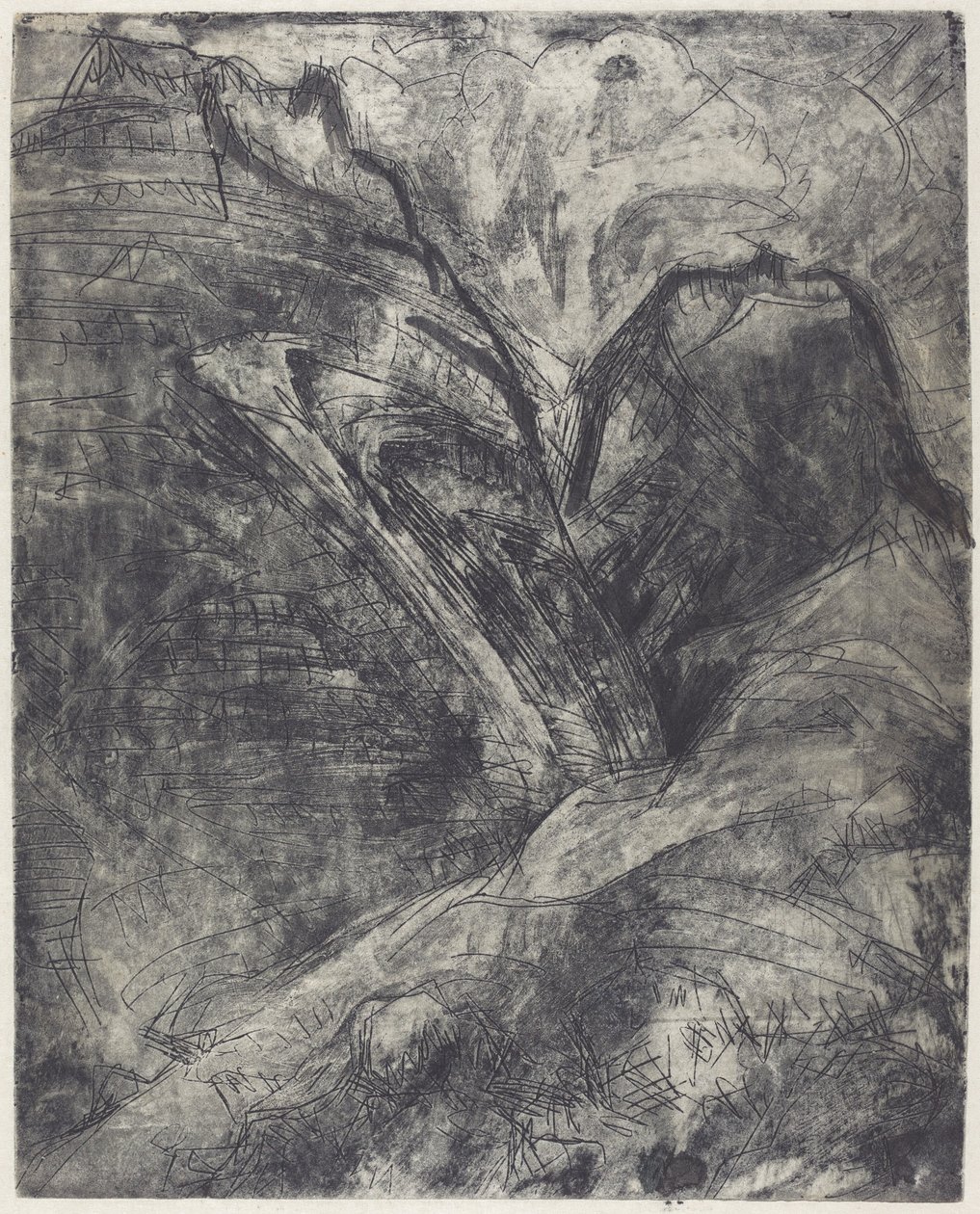 Dağlar Berge, 1920. by Ernst Ludwig Kirchner