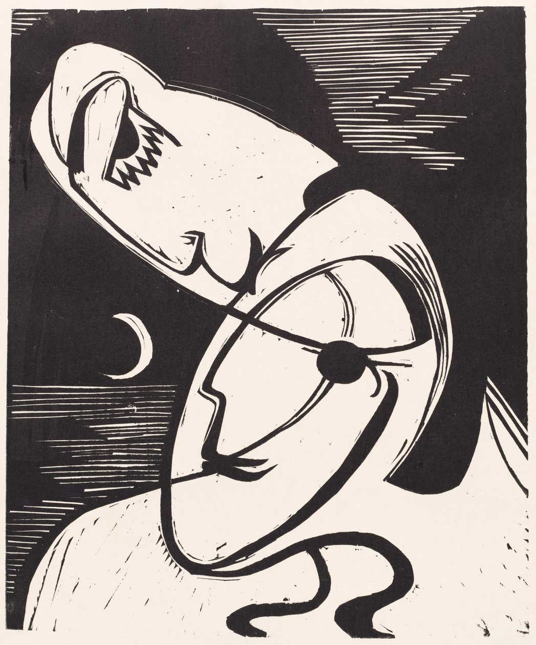 Öpücük, 1930. by Ernst Ludwig Kirchner