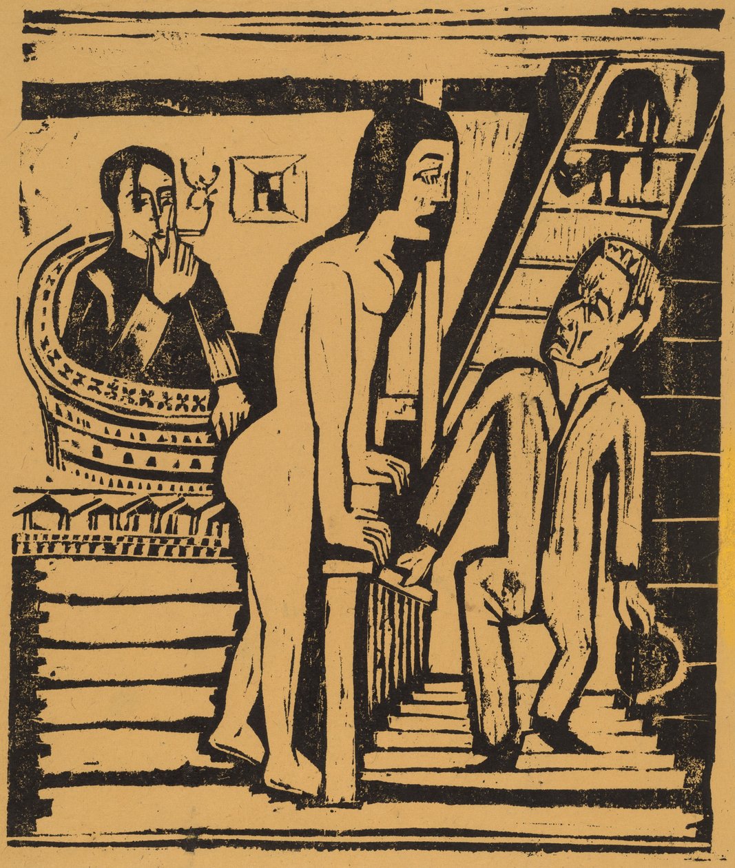 Ziyaret, 1923. by Ernst Ludwig Kirchner