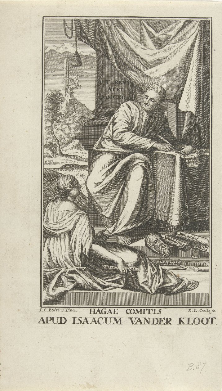 Başlık sayfası Komedi voor Terentius Komedi (nesne üzerine başlık) by Ernst Ludwig Creite