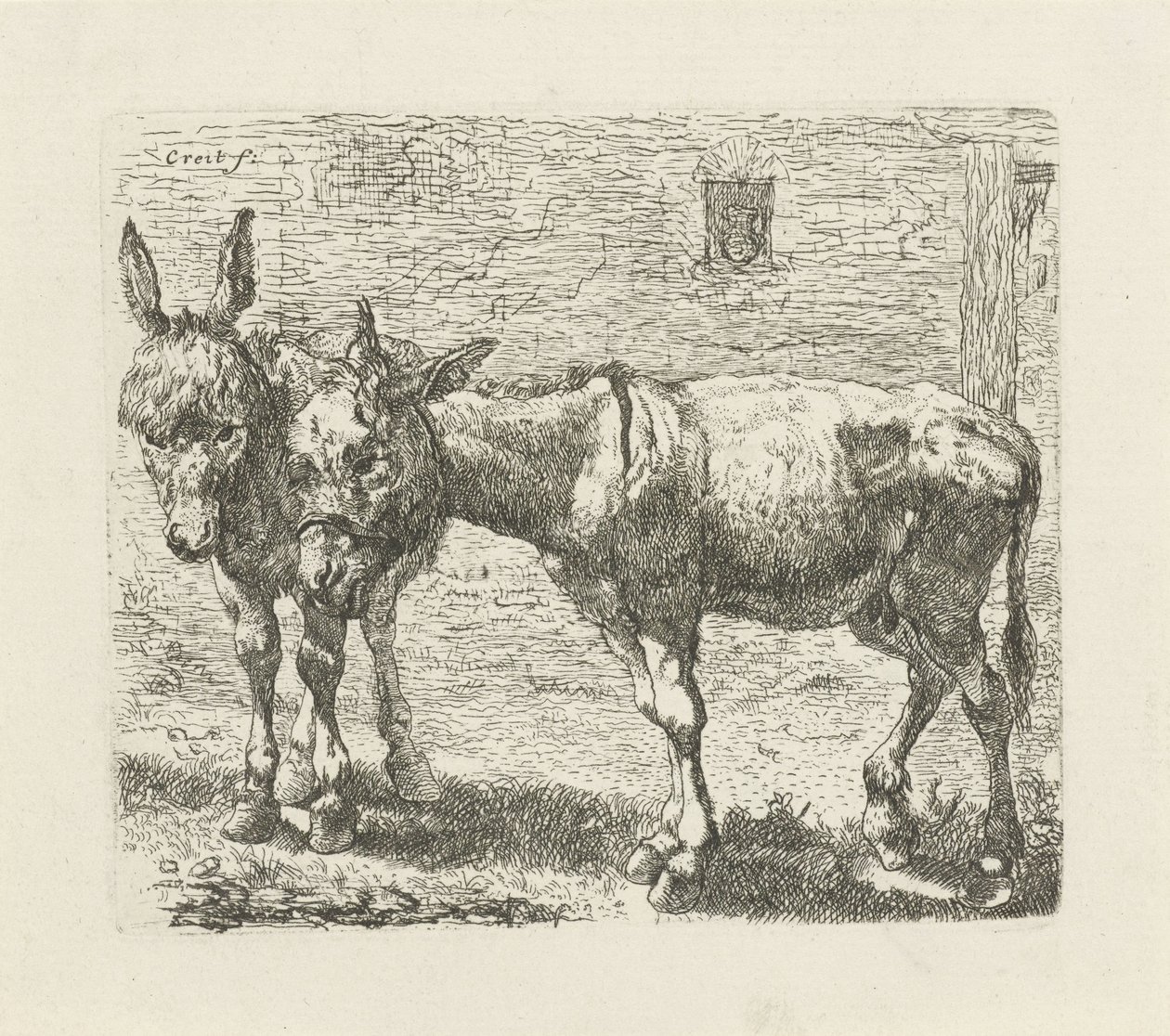 iki eşek by Ernst Ludwig Creite