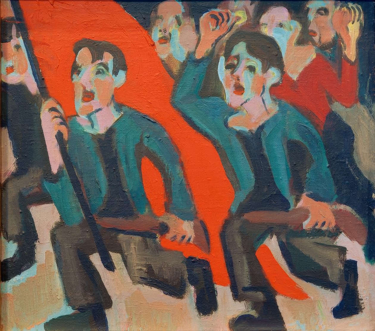1. Mai Devrimi by Ernst Ludwig Kirchner