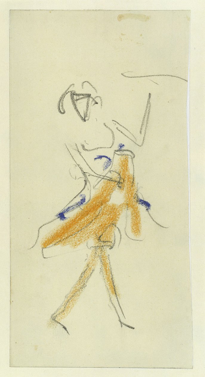 Bir Dansçı, 1909-1910 by Ernst Ludwig Kirchner