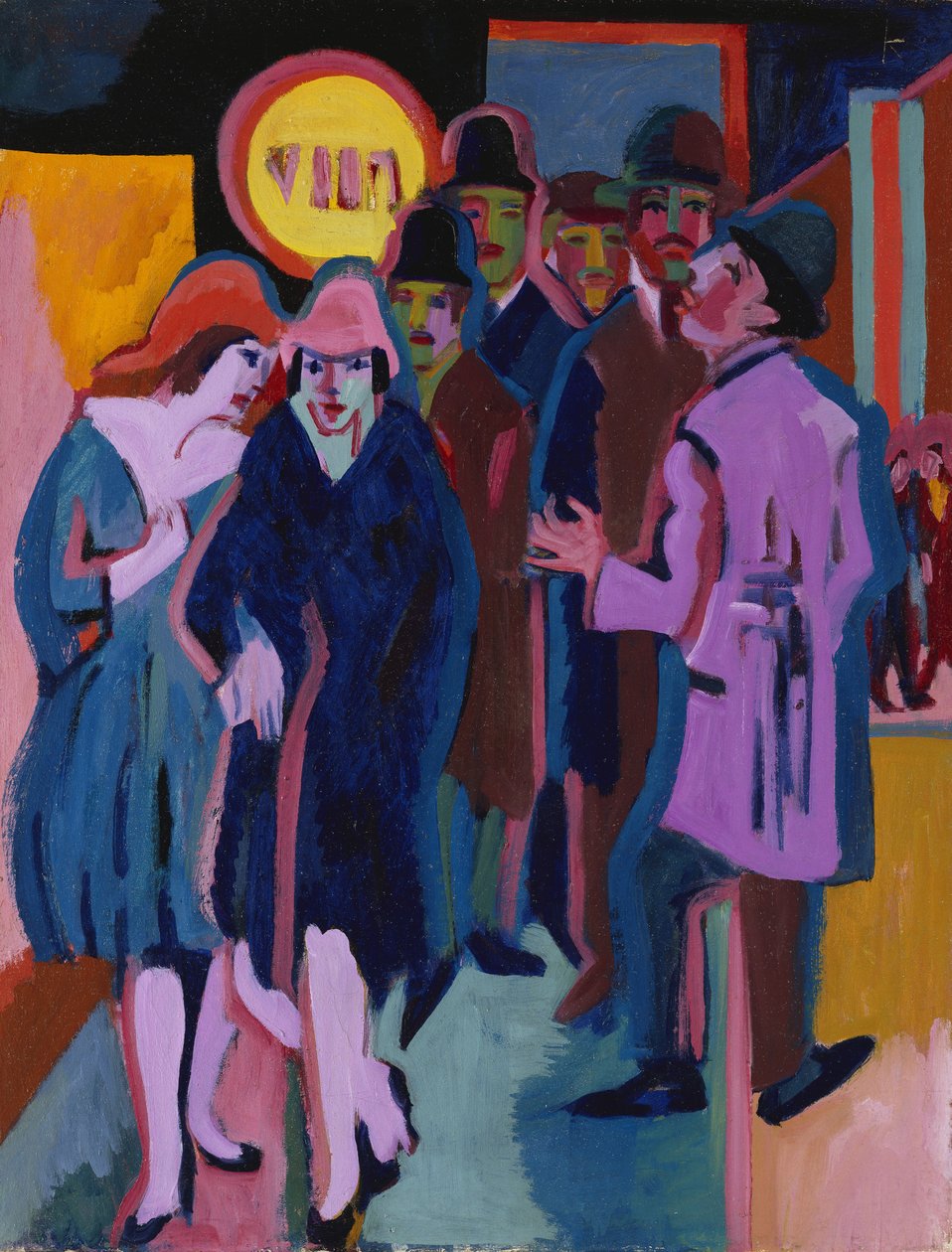 Bir Gece Sokak Manzarası, 1925 by Ernst Ludwig Kirchner