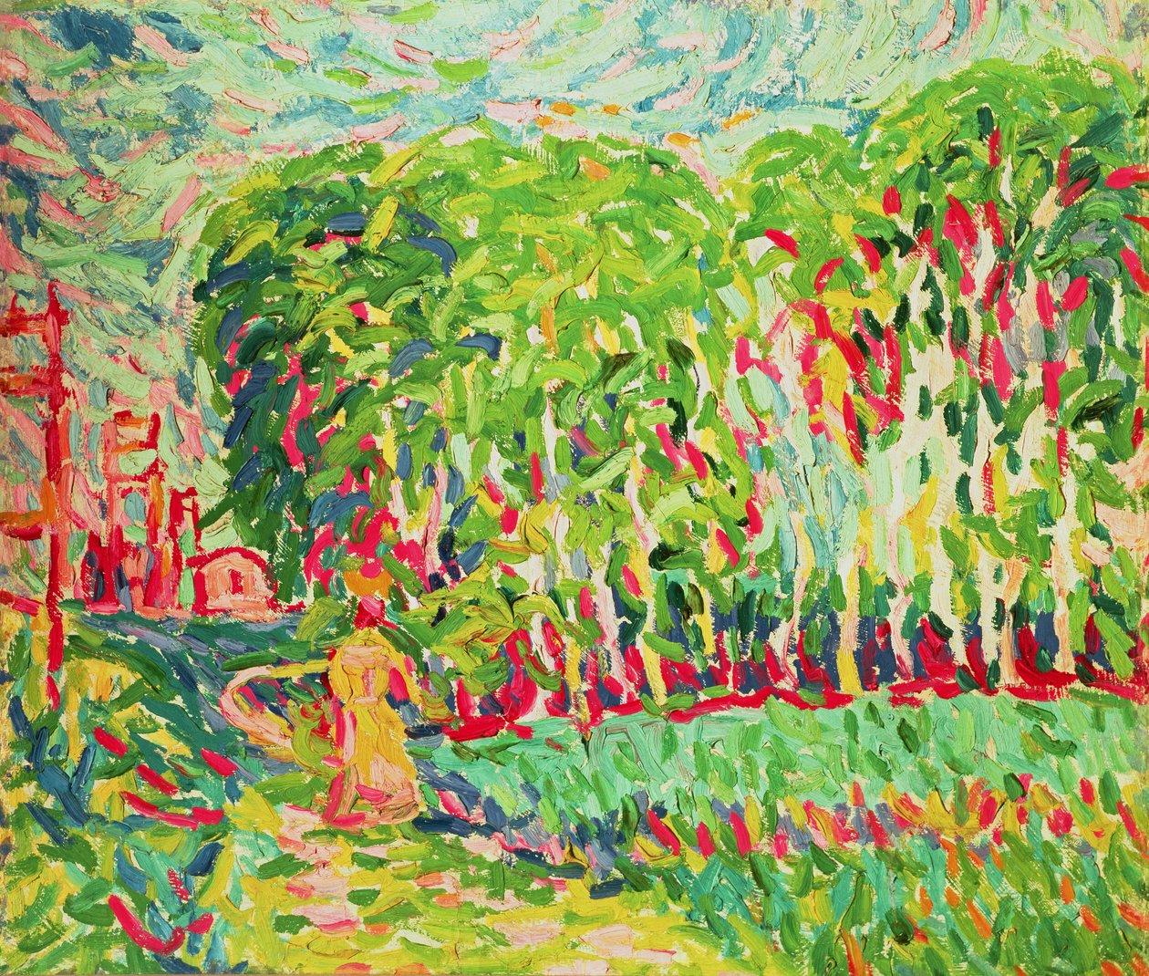 Huş Ağacında Bir Kadın by Ernst Ludwig Kirchner