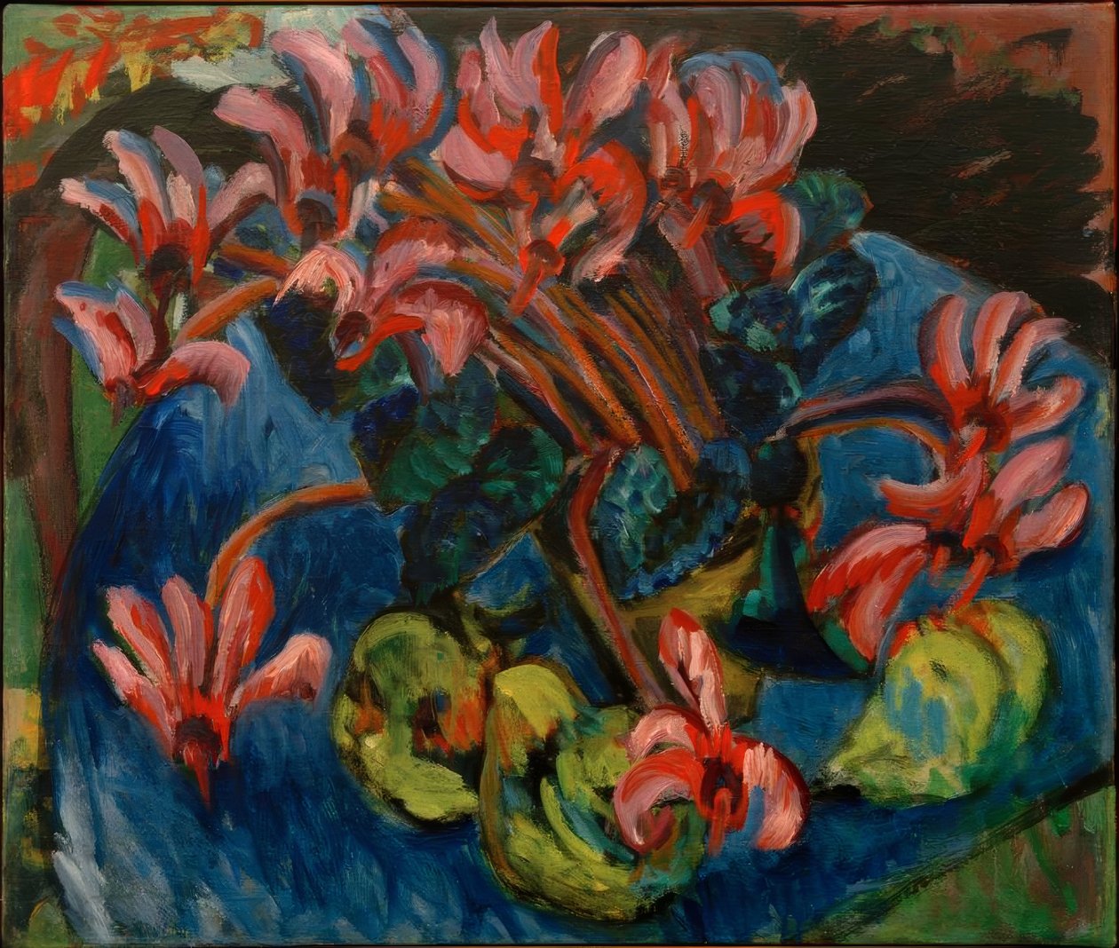 Noel için Siklamen by Ernst Ludwig Kirchner