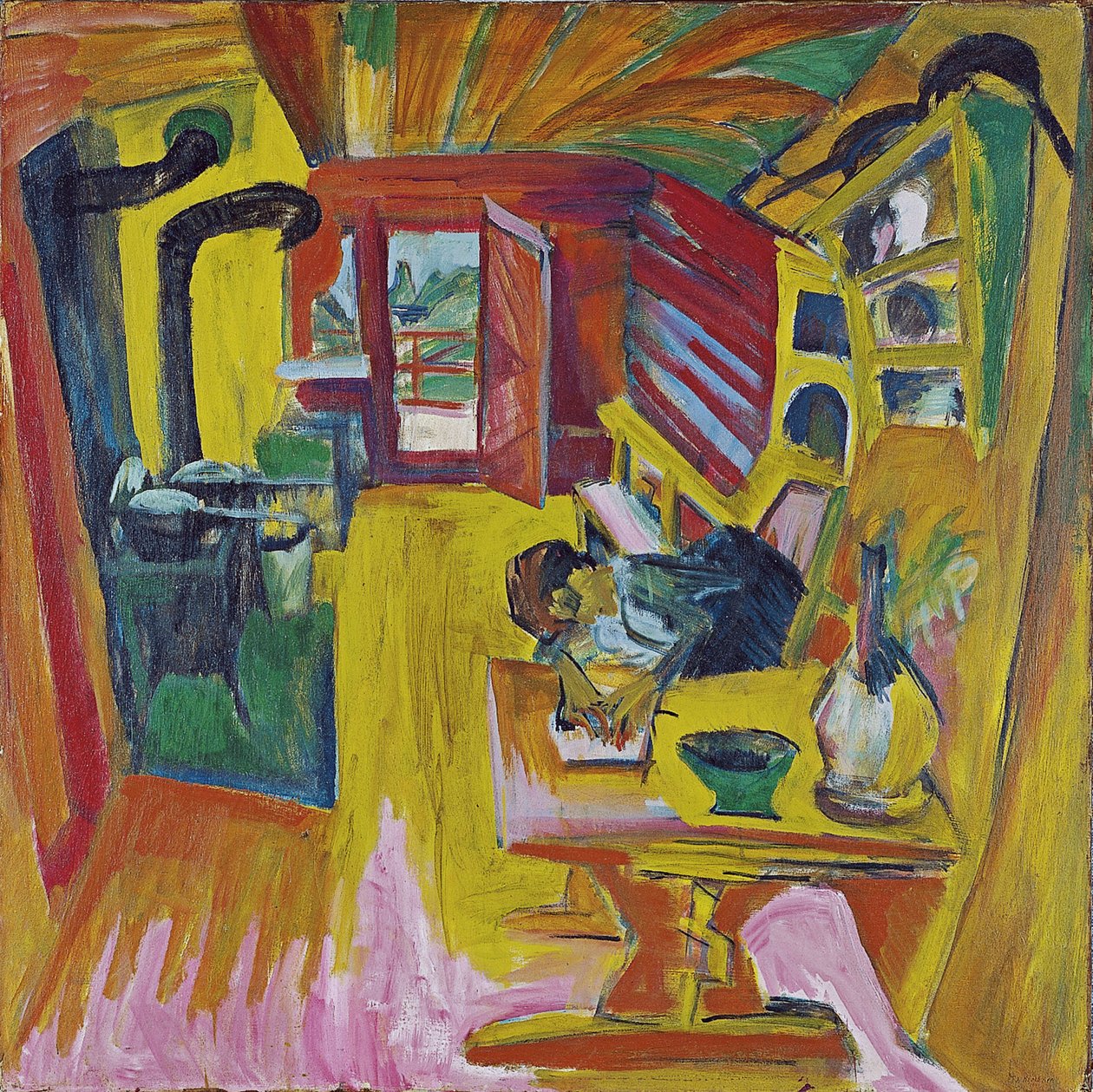 Alp Mutfağı, 1918 by Ernst Ludwig Kirchner
