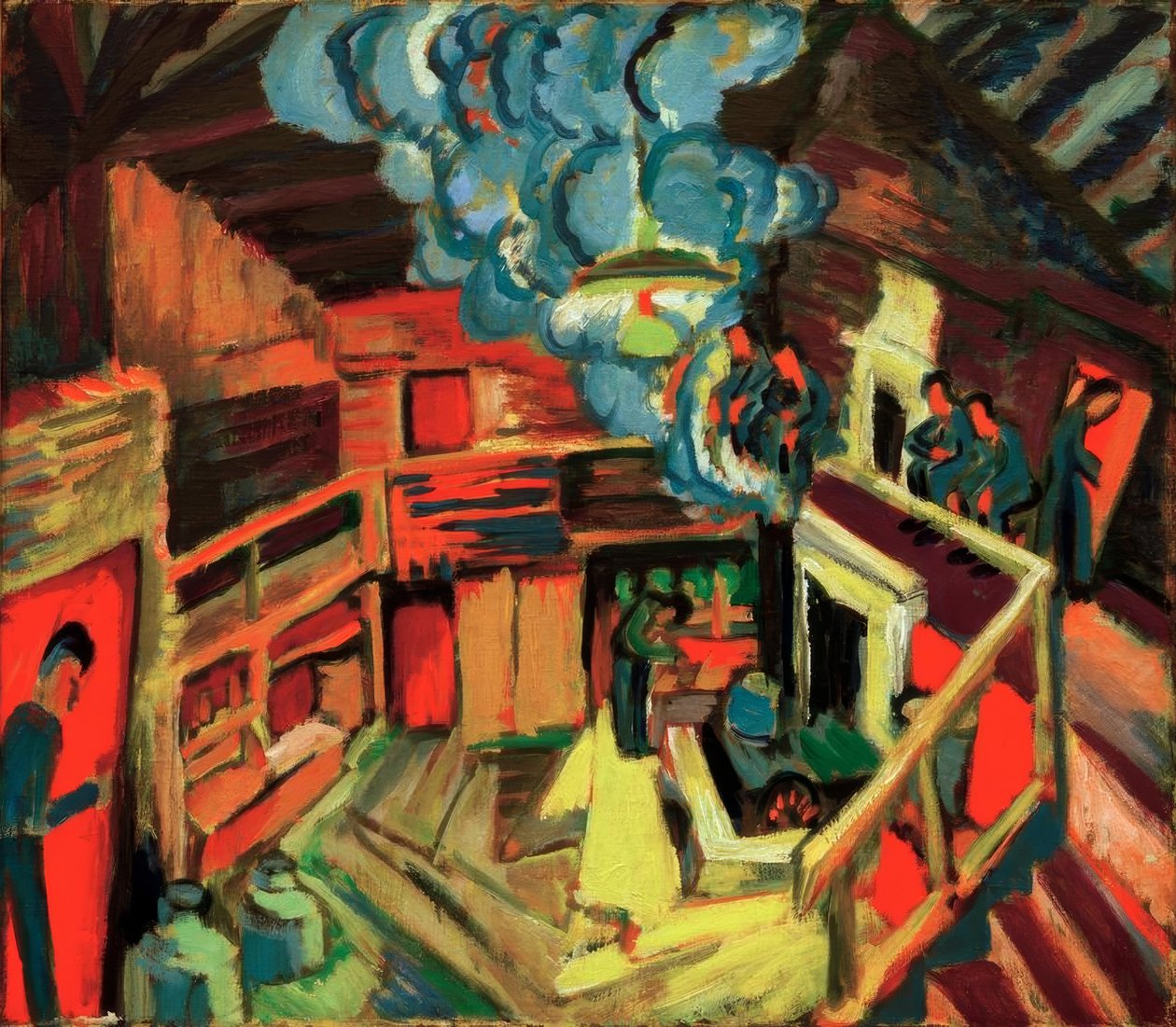 Eski süt kulübesi by Ernst Ludwig Kirchner