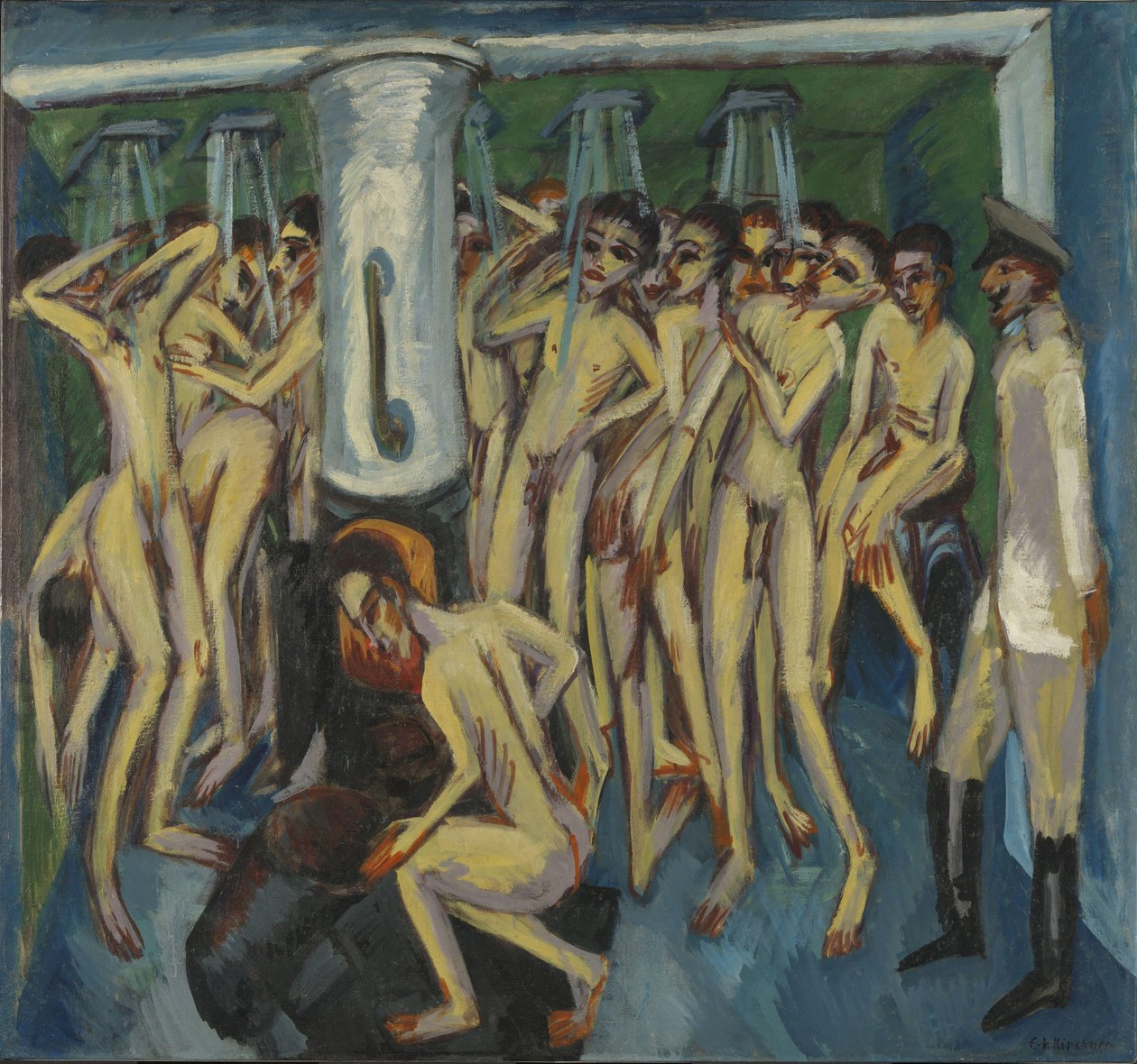 Duşta Topçular by Ernst Ludwig Kirchner