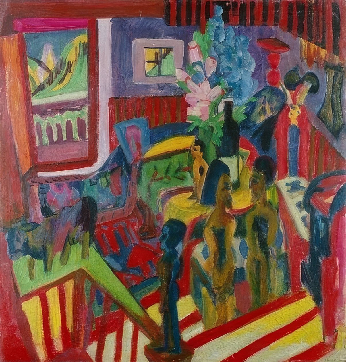 Atölye. 1922 by Ernst Ludwig Kirchner