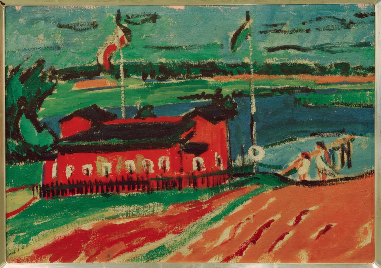 Dresden yakınlarındaki banyo tesisi by Ernst Ludwig Kirchner