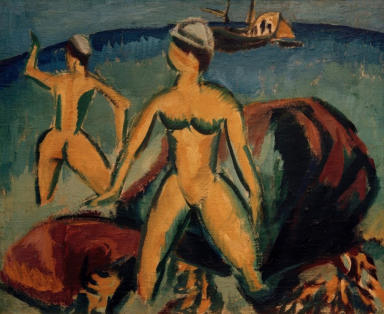 Yıkananlar (Fehmarn) by Ernst Ludwig Kirchner