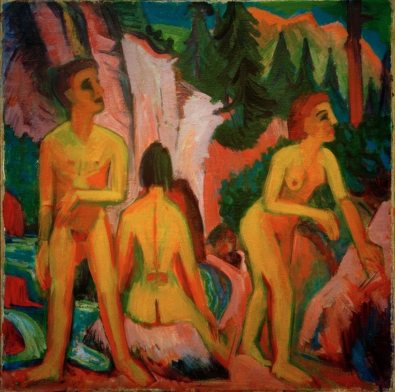 banyo by Ernst Ludwig Kirchner