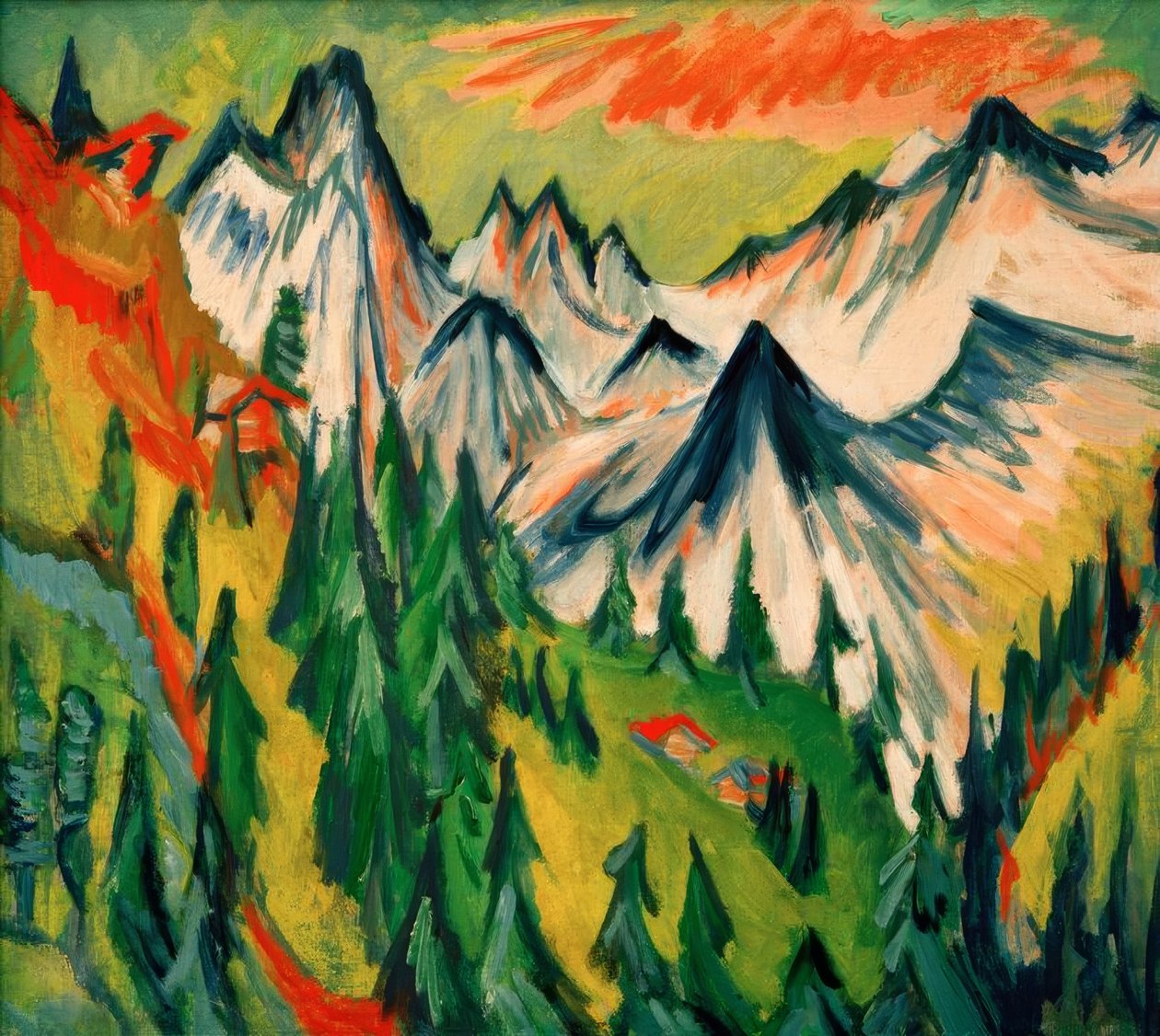 dağ zirveleri by Ernst Ludwig Kirchner