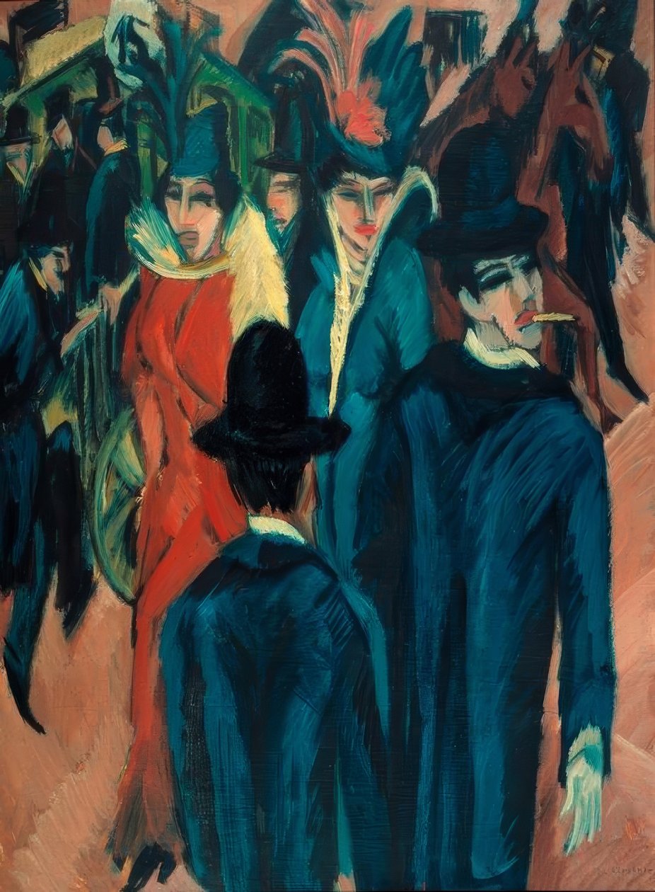 Berlin sokak sahnesi by Ernst Ludwig Kirchner