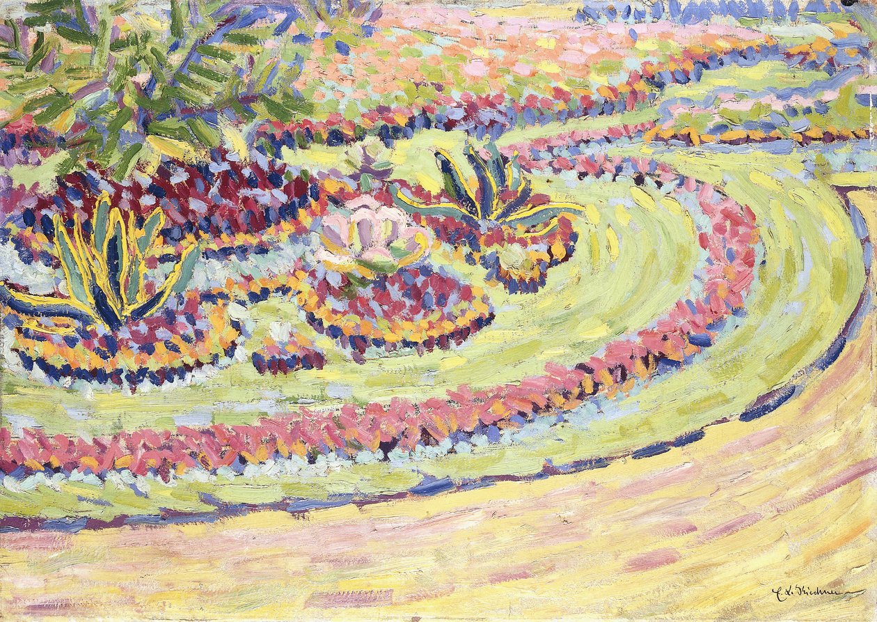 Blumbenbeete, 1906 by Ernst Ludwig Kirchner
