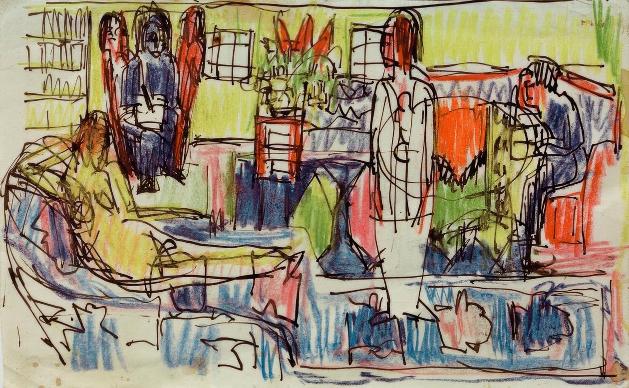 Modern bohem by Ernst Ludwig Kirchner