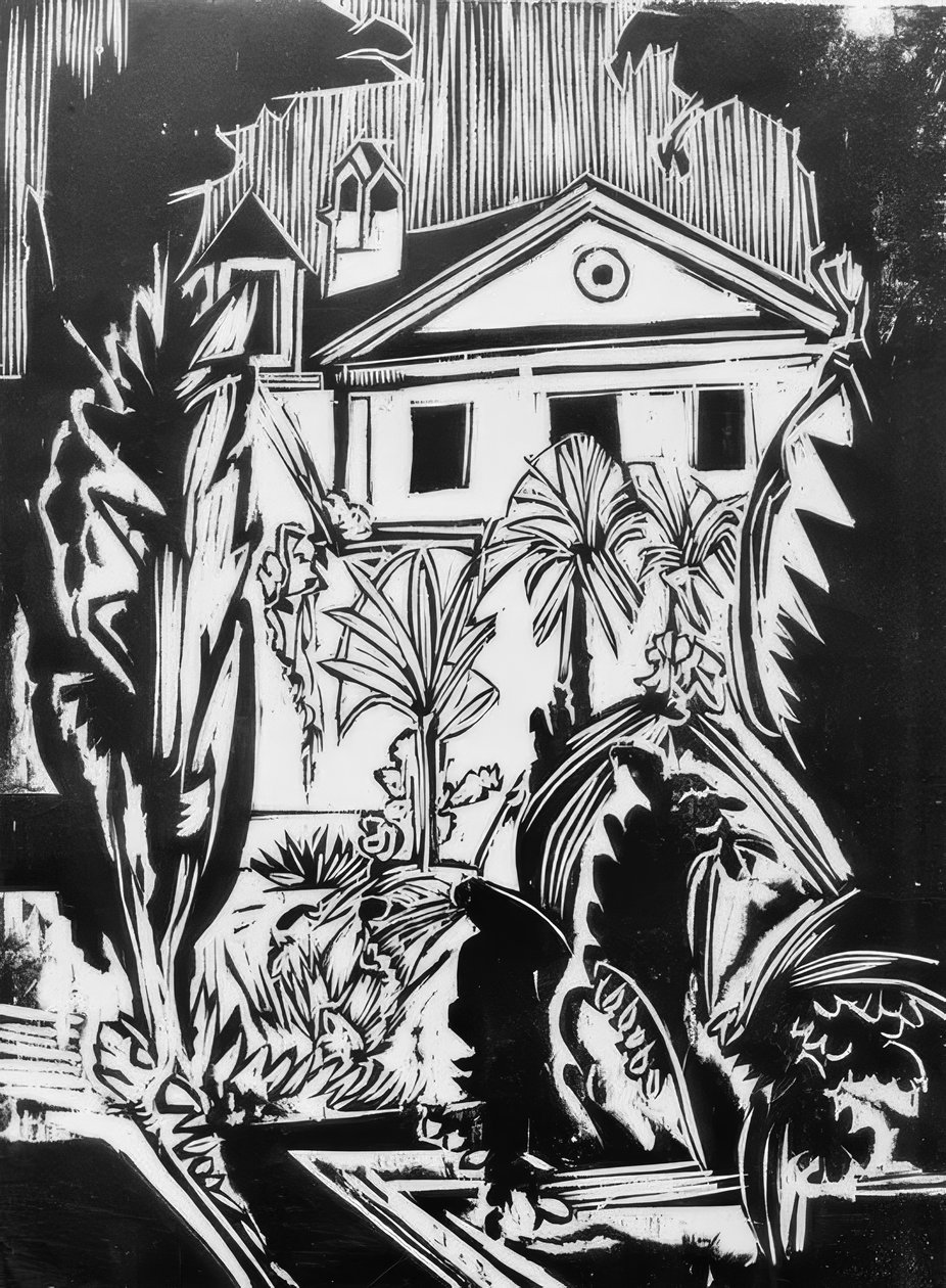 Botanik Bahçesi (Jena) by Ernst Ludwig Kirchner