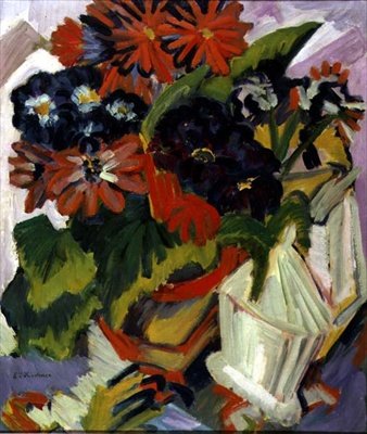 Şekerlikli Çiçek Buketi by Ernst Ludwig Kirchner