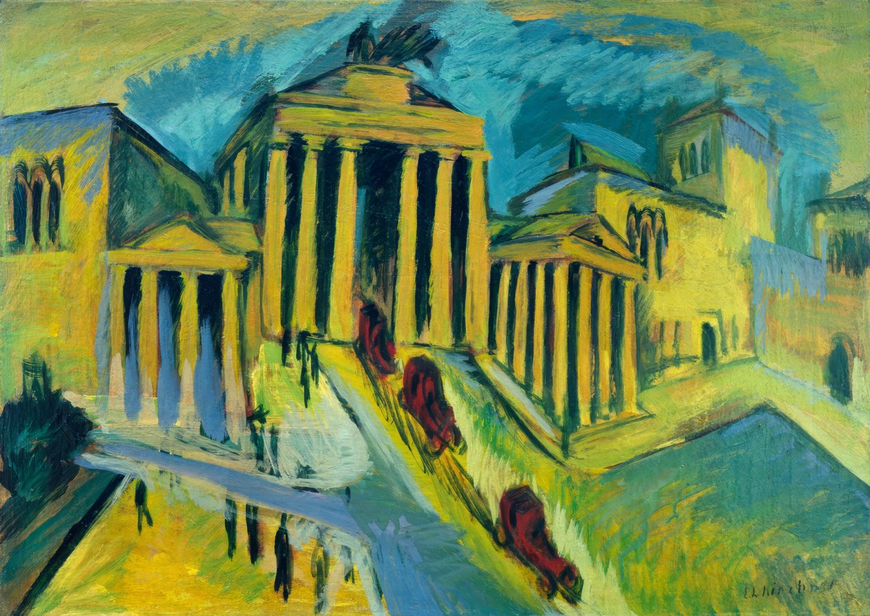 Brandenburg Kapısı, Berlin by Ernst Ludwig Kirchner