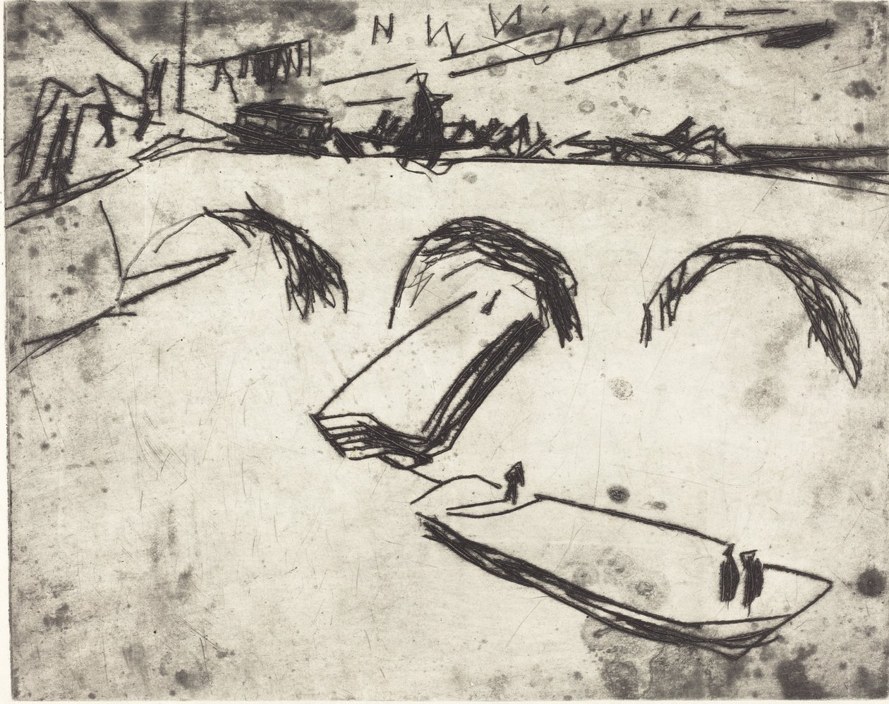 Veliaht Prens Seti üzerindeki Köprü (Brucke am Kronprinzen Ufer) by Ernst Ludwig Kirchner