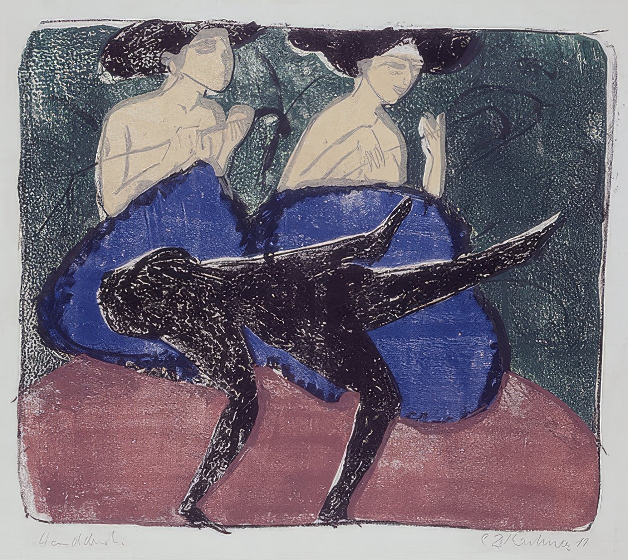 Kek Yürüyüşü. 1911 by Ernst Ludwig Kirchner