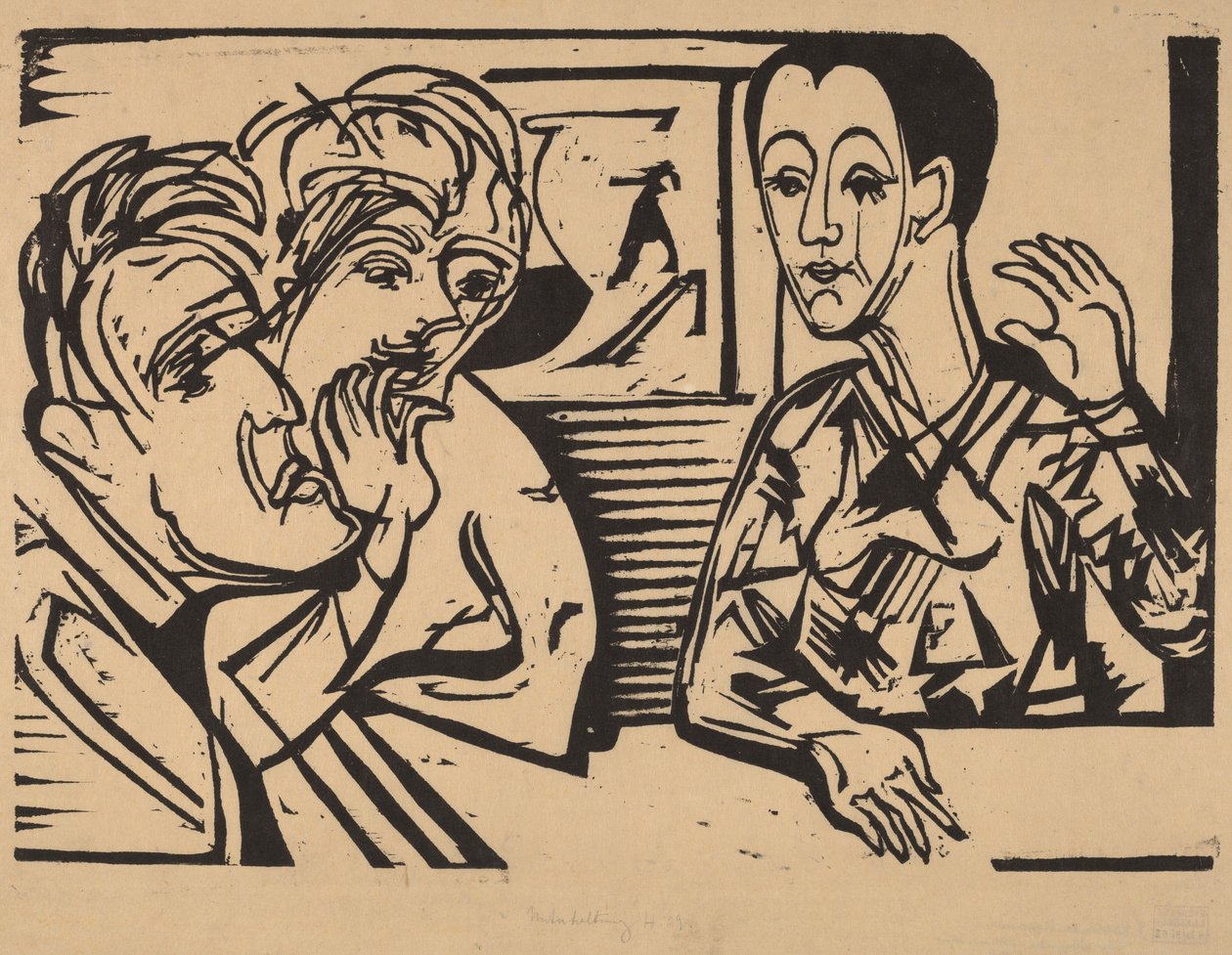 Konuşma by Ernst Ludwig Kirchner