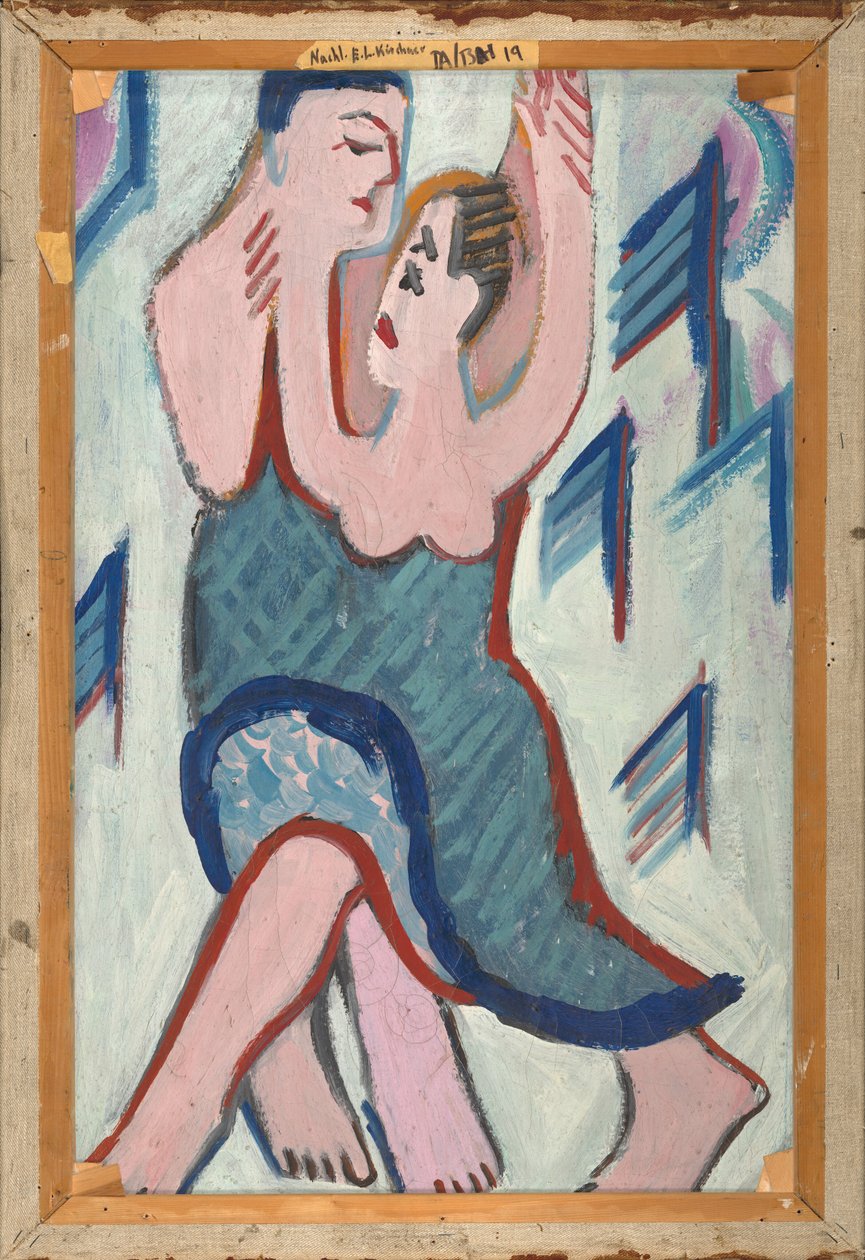 Karda Dans Eden Çift [ters] by Ernst Ludwig Kirchner