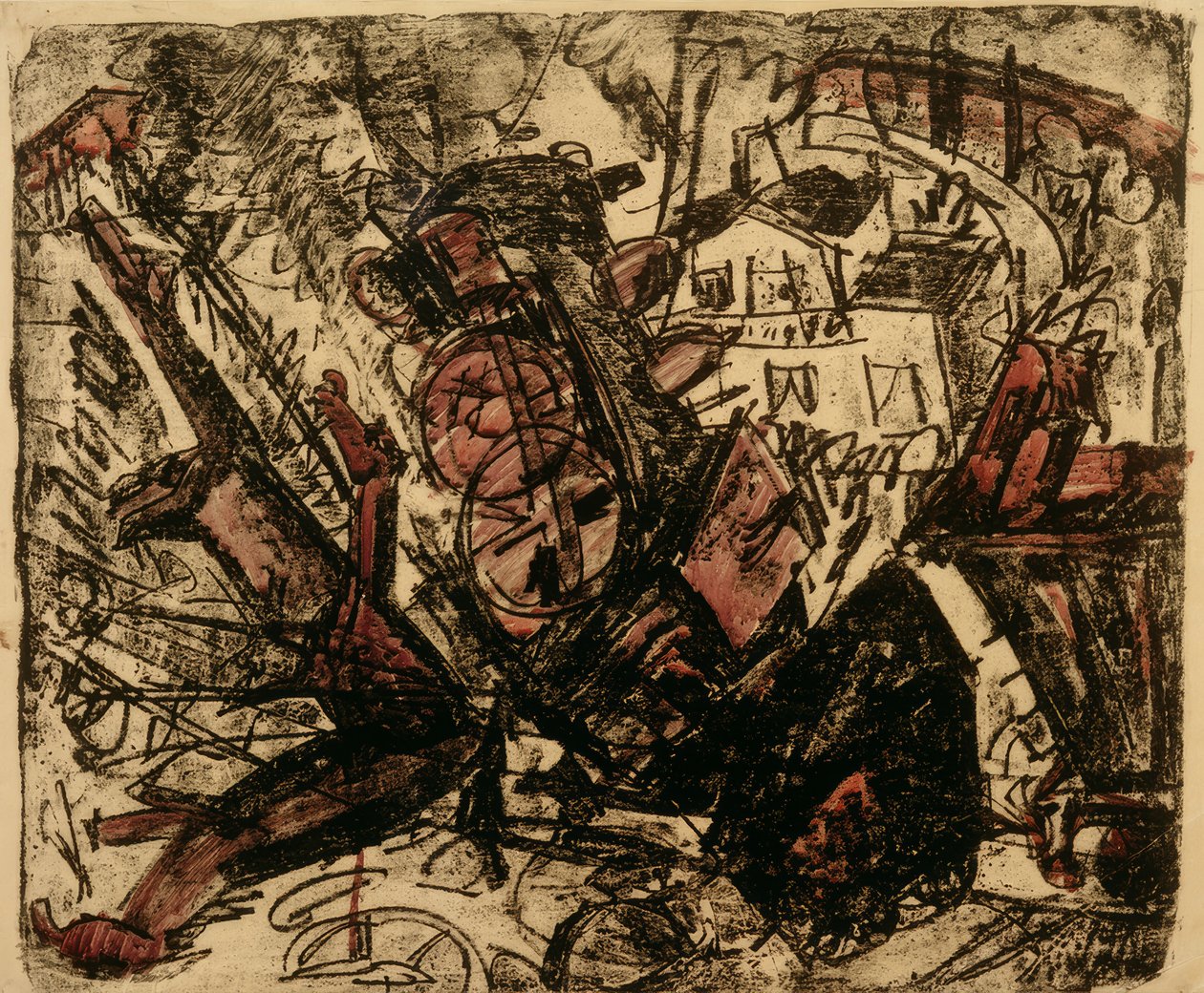 demiryolu kazası by Ernst Ludwig Kirchner