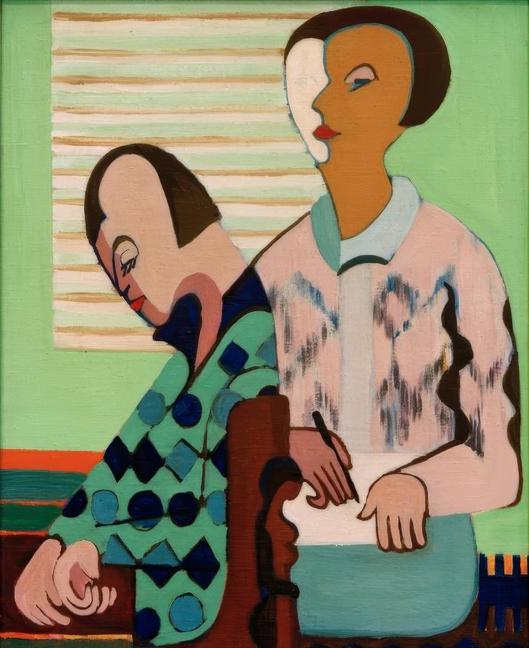 Çift. Erna ile otoportre by Ernst Ludwig Kirchner