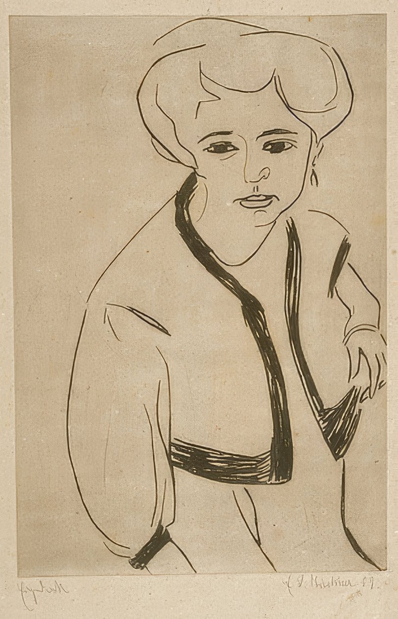 Dodo. 1909 by Ernst Ludwig Kirchner