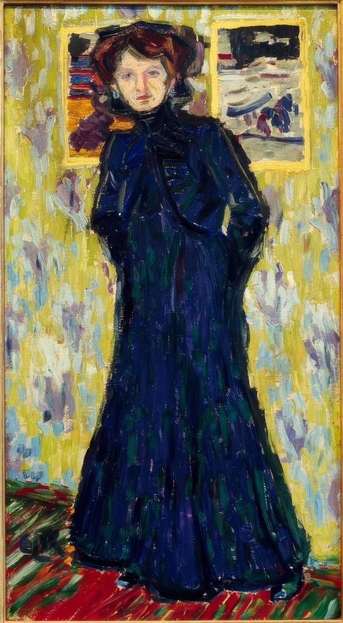 Doris, ayakta by Ernst Ludwig Kirchner